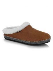 Kimberfeel Kapcie "Wooly" w kolorze jasnobrązowo-białym rozmiar: 41. Białe obuwie domowe Kimberfeel, bez wzorów, z materiału, bez zapięcia. Za 78.28 zł.