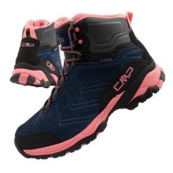 Buty za kostkę trekkingowe damskie CMP Melnick wodoodporne. Czerwone trekkingi CMP, ze skóry, za kostkę, trekkingowe. Za 299.00 zł.
