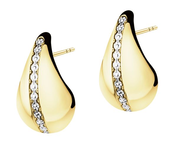 Złote kolczyki - łezki. Żółte kolczyki Apart, złote. Za 2,779.00 zł.