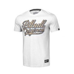 Koszulka bawełniana sportowy t-shirt dla dorosłych Original. Białe koszulki sportowe PITBULL, bez wzorów, z bawełny, bez ramiączek, na jogę i pilates. Za 119.00 zł.