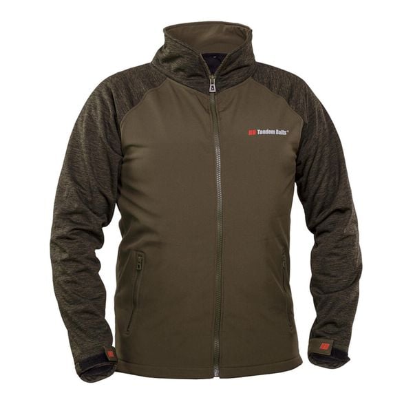 SoftShell Bluza wędkarska. Zielone bielizna sportowa TANDEM BAITS, bez wzorów, z softshellu. Za 265.49 zł.