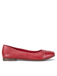 Lasocki Baleriny RST-ERICA-49 Czerwony. Czerwone baleriny Lasocki, bez wzorów, ze skóry, bez obcasa. Za 139.99 zł.