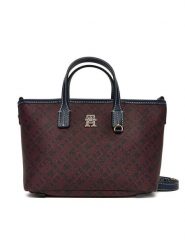 Tommy Hilfiger Torebka Th Monoplay Le Nano Tote AW0AW17717 Granatowy. Niebieskie torebki klasyczne TOMMY HILFIGER, bez wzorów, ze skóry, bez dodatków. Za 699.99 zł.