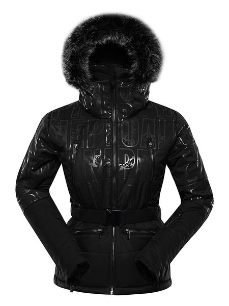 Alpine Pro Kurtka narciarska "Dama" w kolorze czarnym rozmiar: M/L. Czarne kurtki narciarskie Alpine Pro, l, bez wzorów, bez kaptura, narciarskie. Za 317.62 zł.