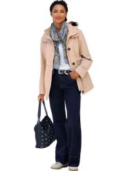 Heine Kurtka przejściowa w kolorze beżowym rozmiar: 42. Brązowe kurtki Heine, bez wzorów, bez kaptura. Za 217.99 zł.