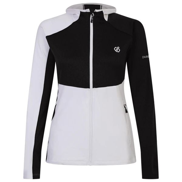 Bluza turystyczna damska Dare 2B Convey II. Białe bluzy Dare 2b, bez wzorów, z elastanu, z kapturem. Za 217.00 zł.