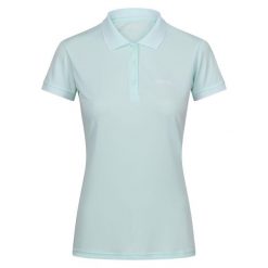 Damska Koszulka Polo Remex II Marl Active. Niebieskie koszulki polo Regatta, bez wzorów, bez kołnierzyka, bez ramiączek. Za 44.99 zł.