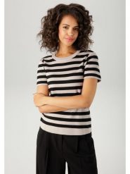 Aniston Sweter w kolorze beżowo-czarnym rozmiar: 42. Brązowe swetry Aniston, bez wzorów, bez ramiączek. Za 56.66 zł.