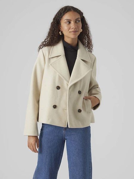 Vero Moda Kurtka w kolorze kremowym rozmiar: L. Brązowe kurtki Vero Moda, l, bez wzorów, bez kaptura. Za 164.79 zł.