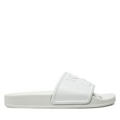 Klapki Off-White. Białe klapki OFF-WHITE, bez wzorów, bez obcasa. Za 399.99 zł.