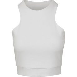 Damski crop top Urban Classic quared. Białe topy Urban Classics, bez wzorów, bez kołnierzyka, bez ramiączek. Za 93.00 zł.