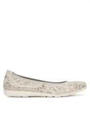 Caprice Baleriny 9-22150-42 Beżowy. Brązowe baleriny Caprice, bez wzorów, ze skóry, bez obcasa. Za 208.99 zł.