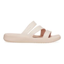 Klapki damskie Crocs 2095876UR. Czerwone klapki Crocs, bez wzorów, z materiału, bez obcasa. W wyprzedaży za 149.00 zł.