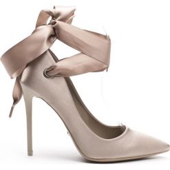 Szpilki damskie (40). Szare szpilki Ideal, bez wzorów, eleganckie, bez obcasa, na szpilce, bez zapięcia. Za 59.00 zł.