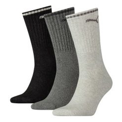 Puma Skarpety Sport Crew Stripe 3-Pack 90794103. Szare skarpety Puma, bez wzorów. Za 43.99 zł.