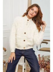 Joséfine Kardigan "Bandole" w kolorze kremowym rozmiar: M. Brązowe kardigany Joséfine, m, bez wzorów. Za 147.91 zł.