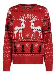 Sublevel Sweter w kolorze czerwonym rozmiar: M. Czerwone swetry Sublevel, m, bez wzorów, bez ramiączek. Za 96.14 zł.