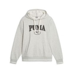 Bluza z kapturem Puma Squad fl. Szare bluzy Puma, bez wzorów, z syntetyku, z kapturem. Za 248.30 zł.