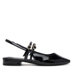 Sandały Call It Spring. Czarne sandały Call it Spring, bez wzorów, bez obcasa, na płaskiej podeszwie, bez zapięcia. Za 219.99 zł.