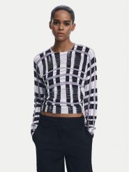Desigual Sweter Noruega 25WWJF41 Czarny Regular Fit. Czarne swetry Desigual, xl, bez wzorów, z wiskozy, bez ramiączek. Za 379.99 zł.
