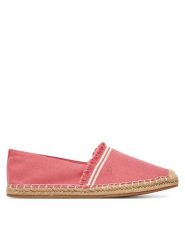 Tommy Hilfiger Espadryle Fringe Canvas Closed Espadrille FW0FW08881 Różowy. Czerwone espadryle TOMMY HILFIGER, bez wzorów, z materiału, bez obcasa, bez zapięcia. Za 249.99 zł.