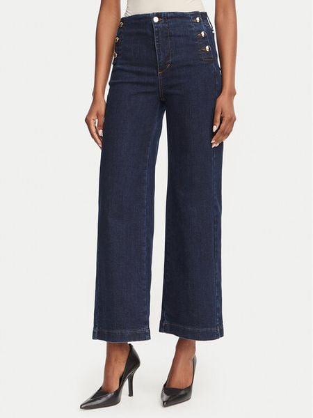 Rinascimento Jeansy CFC0130003003 Granatowy Wide Leg. Niebieskie jeansy Rinascimento, xl, bez wzorów. Za 629.99 zł.