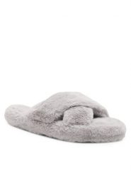 DeeZee Kapcie DE-16 Szary. Szare obuwie domowe DeeZee, bez wzorów, z materiału, bez zapięcia. Za 79.99 zł.