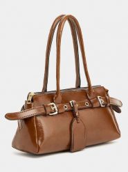 Lucky Bees Torebka w kolorze jasnobrązowym - 28 x 10 x 16 cm rozmiar: onesize. Brązowe torby na ramię Lucky Bees, bez wzorów, z materiału, na ramię, bez dodatków. Za 171.68 zł.