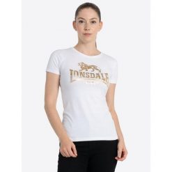 Koszulka damska Lonsdale Bantry. Białe bluzki Lonsdale, bez wzorów, sportowe, bez kołnierzyka, bez ramiączek. Za 152.50 zł.