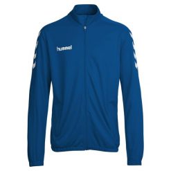 Bluza sportowa dla dorosłych Hummel Core Poly Jacket. Niebieskie bluzy Hummel, s, bez wzorów, bez kaptura. Za 89.00 zł.
