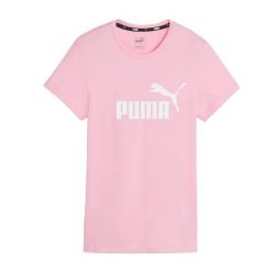 T-shirt Damski Logo ESS. Czerwone t-shirty Puma, m, bez wzorów, bez kołnierzyka, bez ramiączek. Za 143.99 zł.