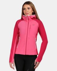 Damska kurtka softshell Kilpi BALEO-W. Czerwone kurtki narciarskie Kilpi, bez wzorów, z materiału, bez kaptura, do biegania. Za 422.05 zł.