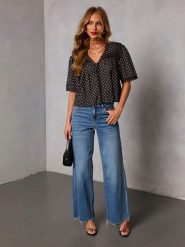 Milan Kiss Bluzka w kolorze czarno-białym rozmiar: XL. Białe bluzki Milan Kiss, xl, bez wzorów, z koronki, bez kołnierzyka, bez ramiączek. Za 126.99 zł.