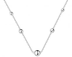 Naszyjnik srebrny - kulki. Szare naszyjniki Apart, srebrne. Za 209.00 zł.