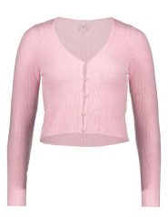 ONLY Kardigan w kolorze jasnoróżowym rozmiar: XS. Różowe kardigany Only, xs, bez wzorów, prążkowane. Za 82.99 zł.