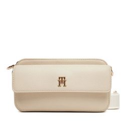Torebka Tommy Hilfiger. Brązowe listonoszki TOMMY HILFIGER, bez wzorów, bez dodatków. Za 559.99 zł.
