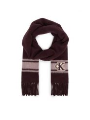 Calvin Klein Szalik LV04F8101G Bordowy. Czerwone rękawiczki Calvin Klein, bez wzorów, z wełny. Za 329.99 zł.