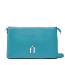 Torebka Furla. Niebieskie listonoszki Furla, bez wzorów, bez dodatków. Za 739.99 zł.