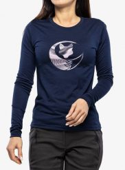 Bluza damska Sensor Merino Active PT. Niebieskie bluzy Sensor, s, bez wzorów, z materiału, bez kaptura. Za 351.99 zł.