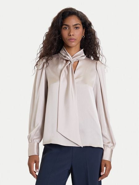 Vero Moda Bluzka Nini 10336252 Beżowy Standard Fit. Brązowe bluzki Vero Moda, m, bez wzorów, z syntetyku, bez kołnierzyka, bez ramiączek. Za 99.99 zł.