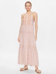 Pepe Jeans Sukienka codzienna Parhi PL953266 Kolorowy Regular Fit. Sukienki Pepe Jeans, na co dzień, xs, bez wzorów, z bawełny, bez kołnierzyka, bez ramiączek, proste. Za 259.99 zł.