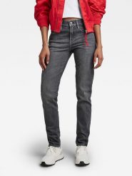 G-Star Dżinsy - Slim fit - w kolorze antracytowym rozmiar: W27/L30. Czarne jeansy G-Star, l, z aplikacjami. Za 162.87 zł.