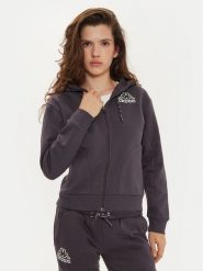Kappa Bluza Femisa 351N2NW Szary Regular Fit. Szare bluzy Kappa, s, bez wzorów, z bawełny, bez kaptura. Za 169.99 zł.