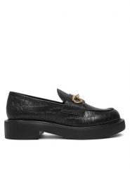 LOVE MOSCHINO Lordsy JA10394G1MIB0000 Czarny. Czarne lordsy Love Moschino, bez wzorów, ze skóry, bez obcasa, bez zapięcia. Za 769.99 zł.