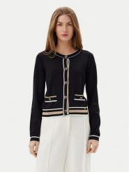 ARTIGLI Kardigan ACMA001909 Czarny Regular Fit. Czarne kardigany Artigli, m, bez wzorów, z syntetyku. Za 239.99 zł.