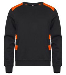 Clique Ambition Roundneck bluza unisex zwiększona widoczność – Visib Orange. Brązowe bluzy CLIQUE, l, bez wzorów, z bawełny, bez kaptura. Za 172.75 zł.