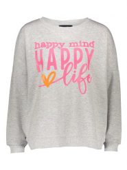 Miss goodlife Bluza w kolorze jasnoszarym rozmiar: XL. Szare bluzy miss goodlife, xl, bez wzorów, z bawełny, bez kaptura. Za 220.12 zł.