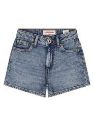 Vingino Szorty dżinsowe "Dora" w kolorze niebieskim rozmiar: 122. Niebieskie szorty Vingino, bez wzorów, klasyczne, z podwyższonym stanem. Za 95.99 zł.