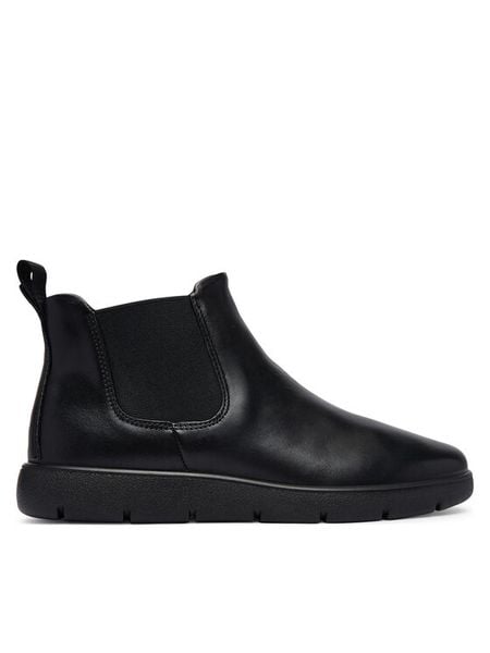 ECCO Sztyblety Bella 2 23931301001 Czarny. Czarne botki ecco, bez wzorów, ze skóry, bez obcasa, na płaskiej podeszwie, bez zapięcia. Za 579.99 zł.