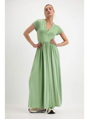 Josephine & Co Sukienka "Dagmar" w kolorze zielonym rozmiar: XS. Zielone sukienki Josephine & Co, xs, bez wzorów, bez kołnierzyka, bez ramiączek, maxi. Za 149.66 zł.